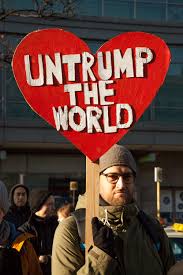 anti trump protest signs